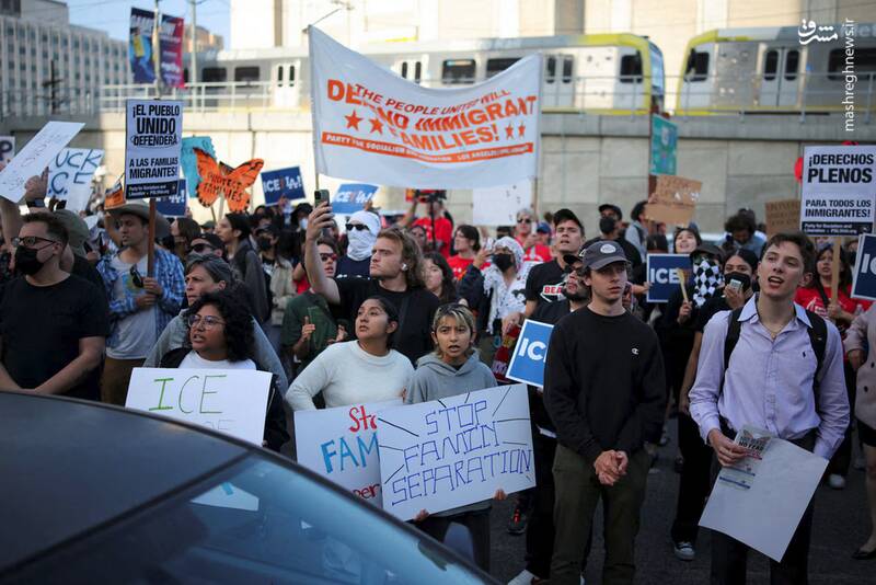 عکس/ آمریکا در آتش و دود