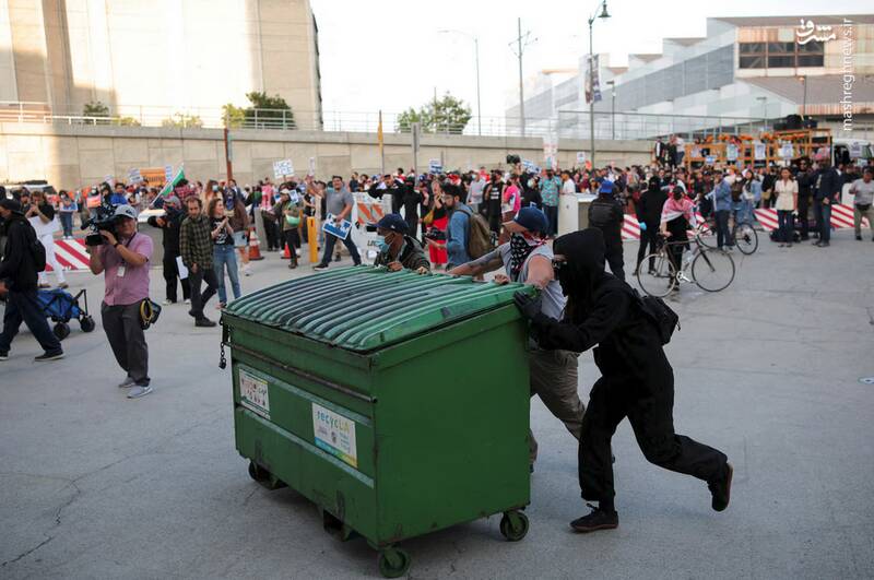 عکس/ آمریکا در آتش و دود