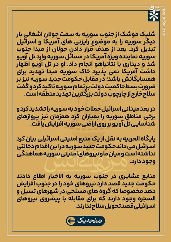 دولت جدید سوریه به دنبال ممنوعیت مقاومت