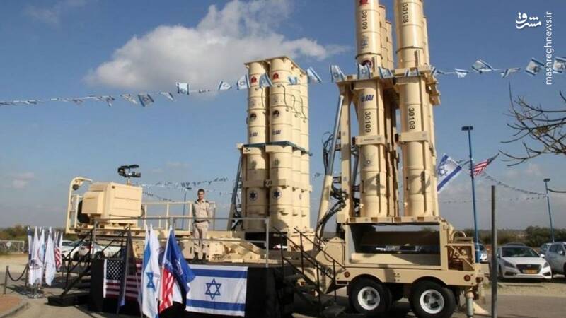 حادثه شگفت انگیز بر فراز آسمان سرزمینهای اشغالی/ شکست ۷ فروند موشک THAAD و Arrow برابر تک موشک یمنی +فیلم و عکس