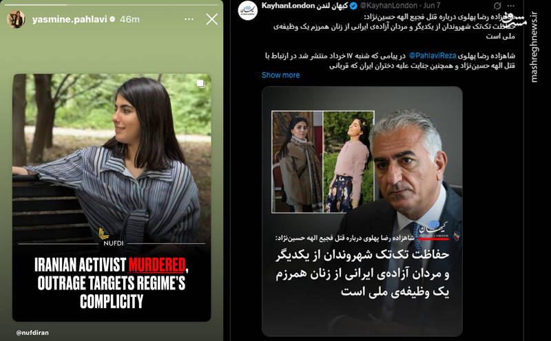 بیزینس خانواده پهلوی با پرونده قتل الهه حسیننژاد