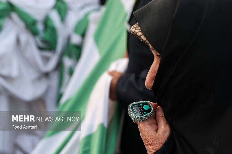 اهتزاز بزرگترین پرچم علوی بر فراز تهران