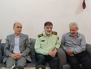 دیدار سردار رادان با خانواده شهید امنیت «حسن عشوری» در رودسر
