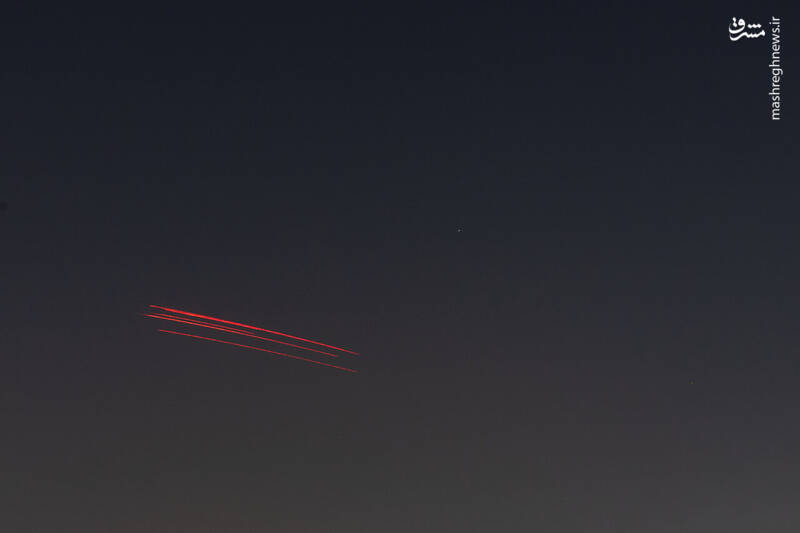 عکس/ فعالیت پدافند شبانه در تهران