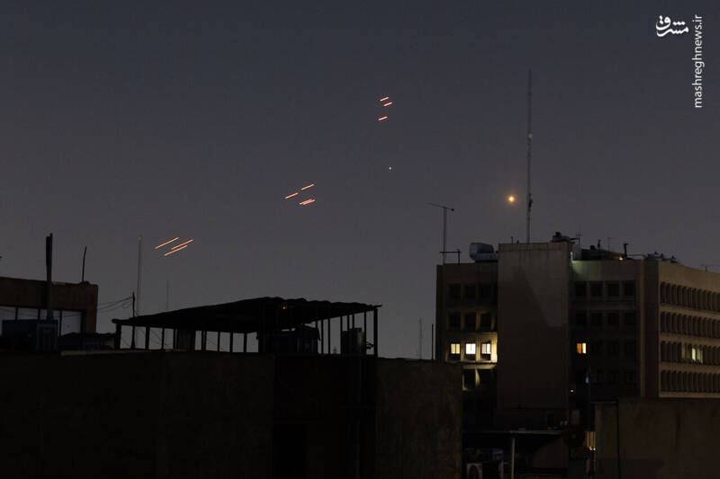 عکس/ فعالیت پدافند شبانه در تهران