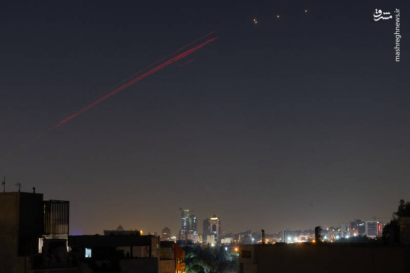 عکس/ فعالیت پدافند شبانه در تهران