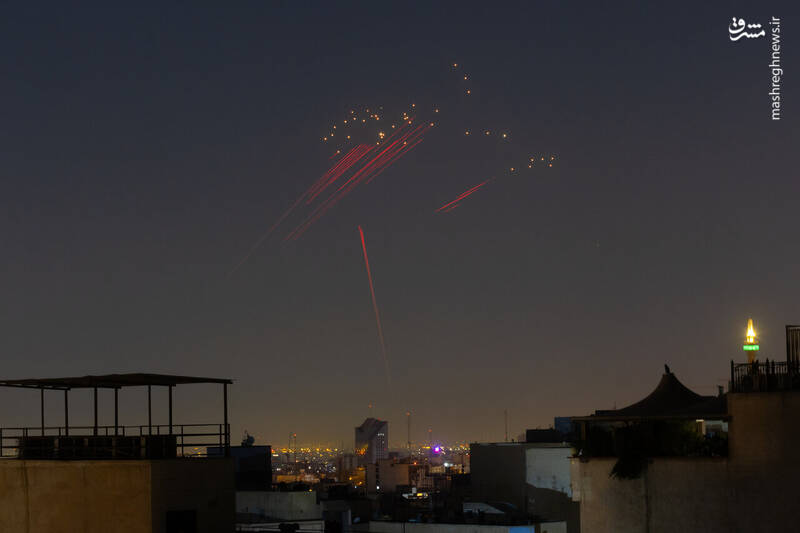 عکس/ فعالیت پدافند شبانه در تهران