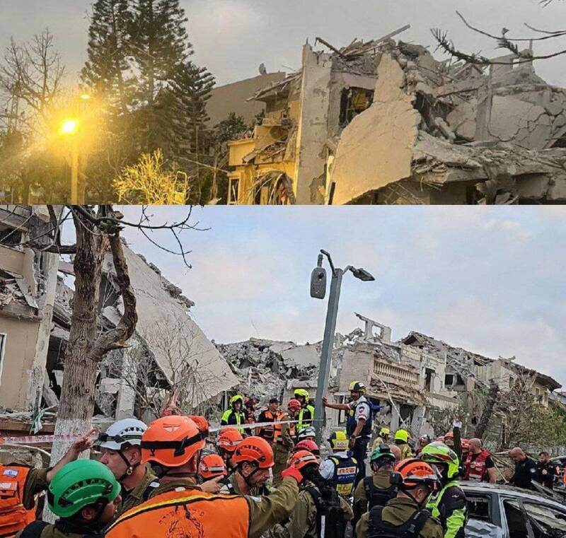 بلایی که موشکهای ایرانی بر سر تلآویو آوردند +فیلم و عکس