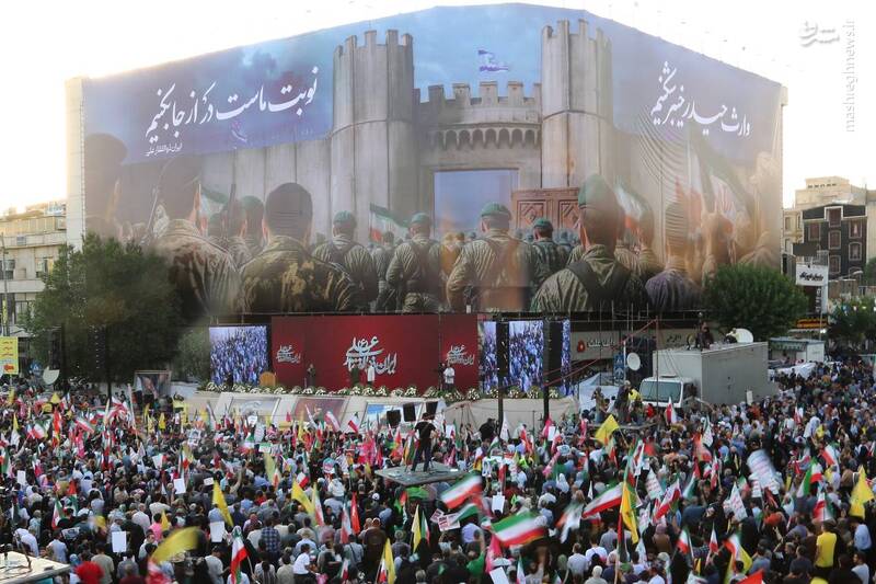 راهپیمایی میلیونی مردم در روز عید غدیر/ صهیونیستها در پناهگاه، ایرانیها در خیابان +عکس و فیلم