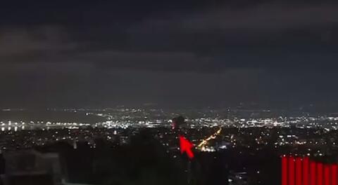 لحظه اصابت موشک بالستیک ایران در حیفا