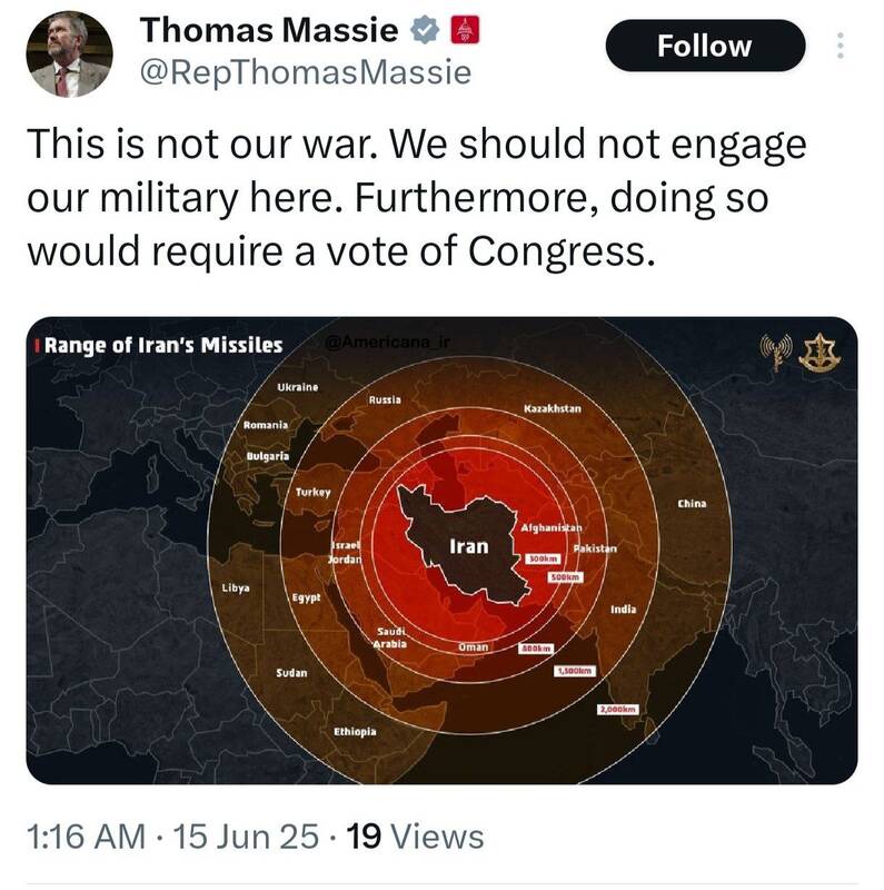 نماینده کنگره آمریکا: این جنگ ما نیست!