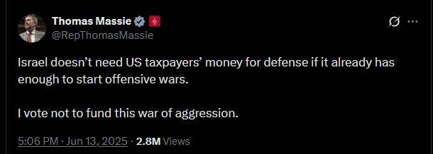 موضع نمایندگان کنگره آمریکا علیه جنگافروزی نتانیاهو و همراهی ترامپ/ اعتراض سیاستمداران آمریکایی: نباید دنبالهرو جنگطلبی نتانیاهو باشیم! +عکس