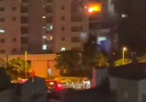 اینجا محل اصابت موشک ایرانی است