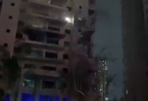 یادگاری موشک ایرانی در شهرک ماگن دیوید در جنوب اشدود