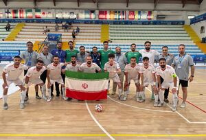 فیلم/ احترام نظامی فوتسالیست‌های ناشنوای ایران در قلب ایتالیا