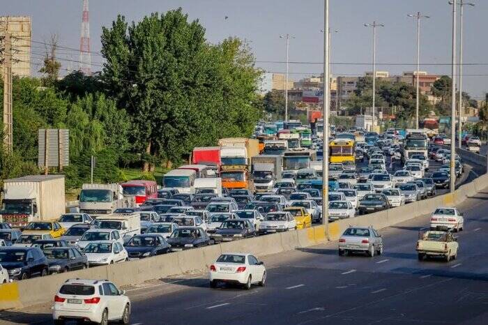 ترافیک سنگین در آزادراه تهران - شمال و  کرج - قزوین