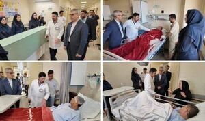 سخنگوی وزارت امور خارجه از مجروحان حمله رژیم متجاوز اسرائیل عیادت کرد