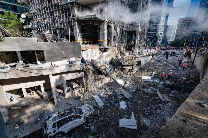 عکس/ ویرانه‌های تل آویو