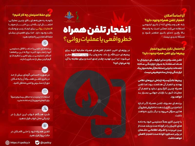 انفجار تلفن همراه؛ خطر واقعی یا عملیات روانی؟ 2