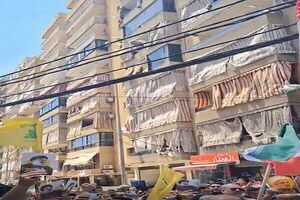 برگزاری راهپیمایی ضد جنگ در بیروت