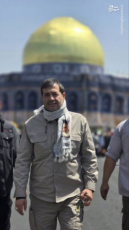 عکس/ حضور وزیر ورزش در راهپیمایی خشم و نصر با لباس بسیجی