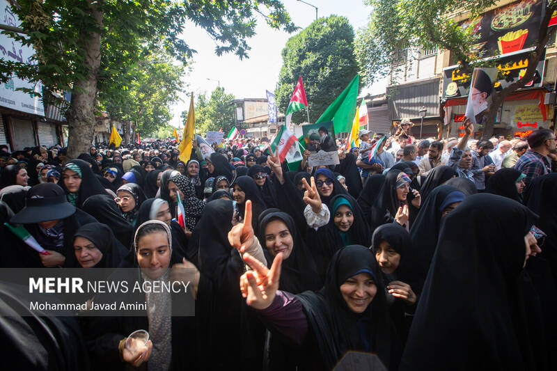 عکس / راهپیمایی «جمعه خشم و نصر» در قزوین 18