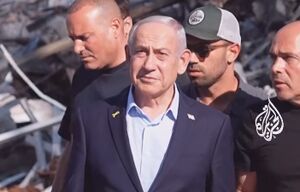 بازدید نتانیاهو از خرابه‌های مغز هسته‌ای اسرائیل+فیلم