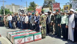 3 شهید حملات رژیم صهیونیستی در درگز تشییع شدند