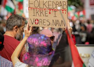 تظاهرات حامیان فلسطین در دانمارک