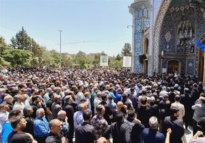 تشییع باشکوه 2 شهید حمله اسرائیل در کرج