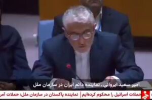 فیلم/ نماینده ایران: حق ایران برای دفاع در برابر تجاوز آشکار محفوظ است