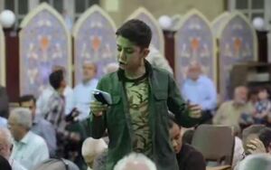 فیلم/ رجزخوانی بچه‌های مدرسه مسجد فائق برای تجاوزگران