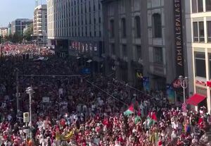 فیلم/ تظاهرات ضد صهیونیستی در برلین آلمان