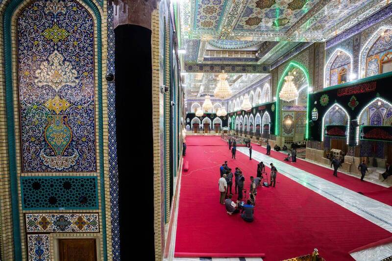 عکس / حرم مطهر امام حسین (ع) قرمز پوش شد 8