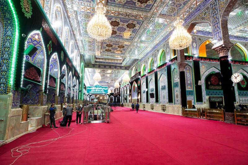 عکس / حرم مطهر امام حسین (ع) قرمز پوش شد 4