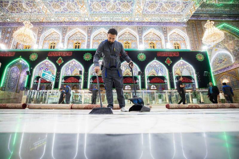 عکس / حرم مطهر امام حسین (ع) قرمز پوش شد 2