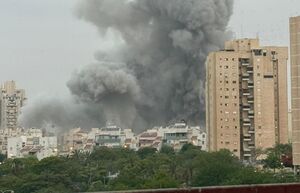 عکس/ اصابت موشک‌های ایرانی در اراضی اشغالی