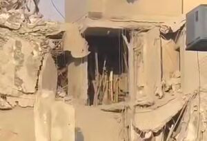 گوشه کوچکی از ویرانی‌های به جا مانده از حملات موشکی ایران