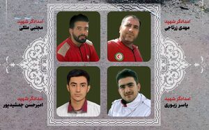تصاویر ۴ شهید امدادگر در حمله رژیم صهیونی به ایران
