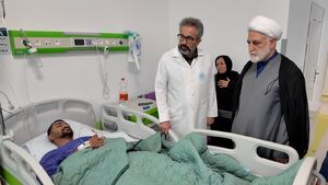 فیلم / عیادت رئیس عدلیه از مجروحان تجاوز رژیم صهیونیستی به زندان اوین