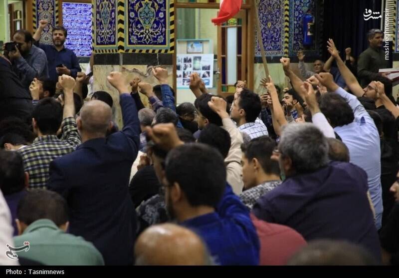 وداع جانسوز یزد با شهدا / فریاد «مرگ بر آمریکا» در دل شب حظیره + عکس 4