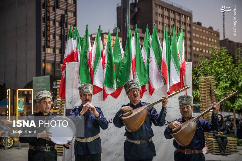 عکس / اجرای موسیقی آذری در میدان هفت تیر تهران 12