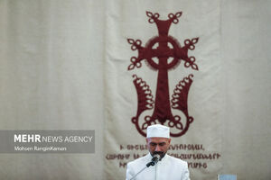 تجمع مسیحیان در حمایت از نیروهای مسلح ایران