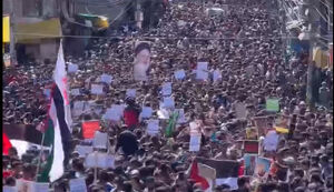 شادی مردم کشمیر هند در حمایت از پایداری ملت ایران