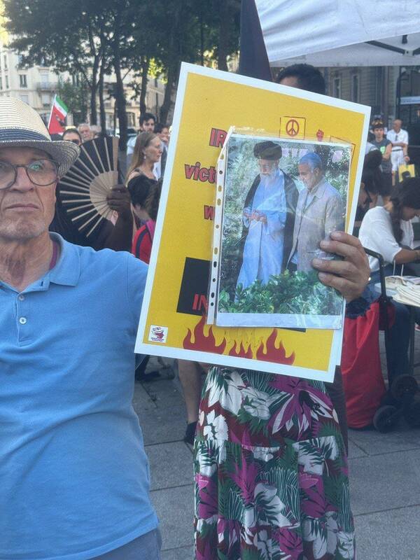 تظاهرات فرانسویها در محکومیت تجاوز رژیم صهیونیستی به ایران+فیلم و عکس