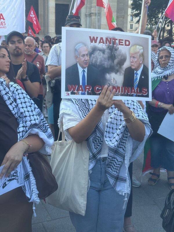 تظاهرات فرانسویها در محکومیت تجاوز رژیم صهیونیستی به ایران+فیلم و عکس