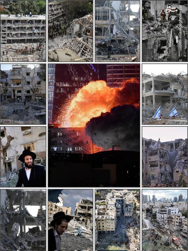 فقط در ۱۲ روز این بلا رو بر سر اسرائیل آوردیم+ عکس