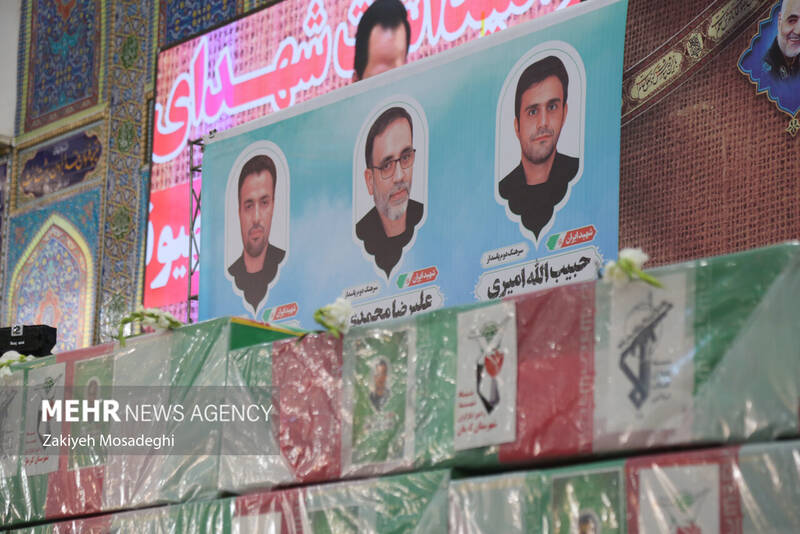 تشییع پیکر مطهر شهدای حملات رژیم صهیونیستی در کرمان