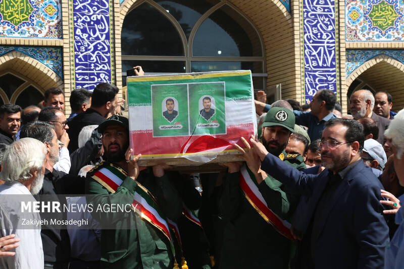 تشییع پیکر مطهر شهدای حملات رژیم صهیونیستی در کرمان