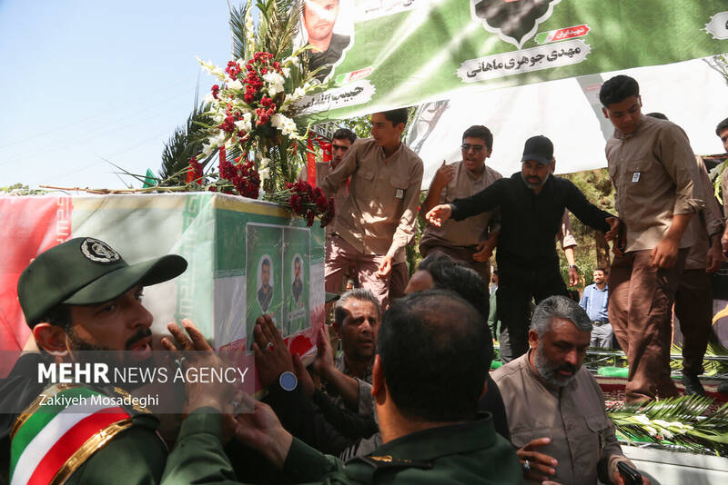 تشییع پیکر مطهر شهدای حملات رژیم صهیونیستی در کرمان
